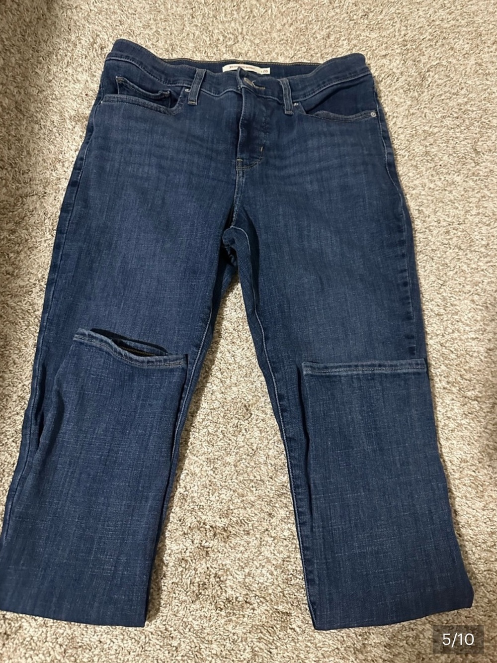 Levi's Women's Dark Blue Straight Leg Jeans